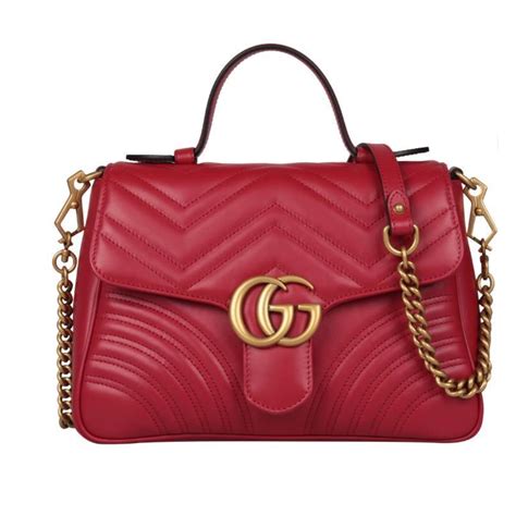 gucci red leather satchel|vintage black Gucci bag.